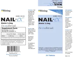 Label for Nail-Ex Biotin 2.5 mg