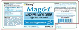 Label for Mag64 Magnesium Chloride