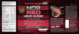 Label for NO2 Red Hemo Surge Coconut