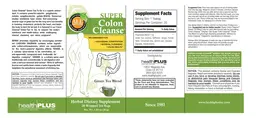 Label for Super Colon Cleanse Green Tea Blend