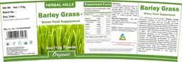 Label for Barley Grass