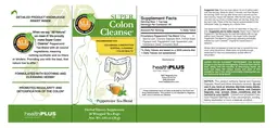 Label for Super Colon Cleanse Peppermint Tea Blend