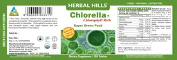 Label for Chlorella Super Green Food
