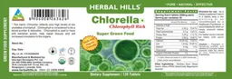Label for Chlorella Super Green Food