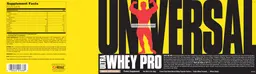 Label for Ultra Whey Pro Mocha Cappuccino