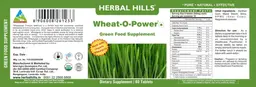 Label for Wheat-O-Power Green Food Supplement