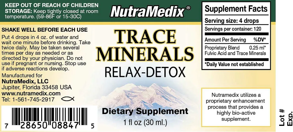 Label for Trace Minerals