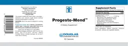 Label for Progesto-Mend
