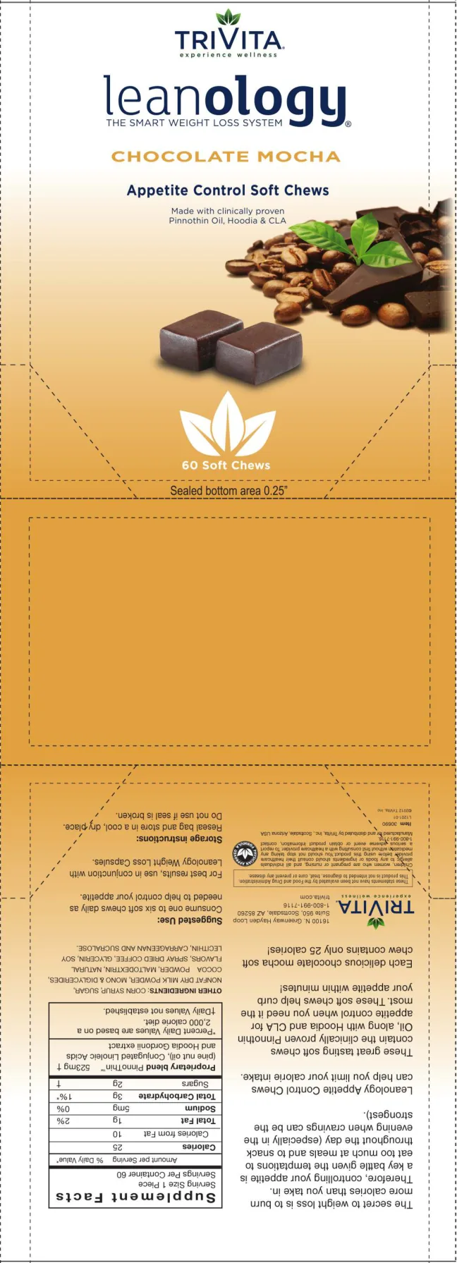 Label for Leanology Chocolate Mocha