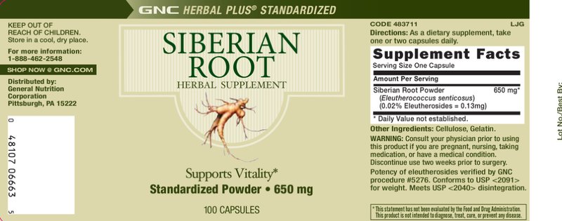 Siberian Root Herbal Supplement