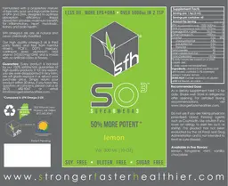 Label for SO3 SuperOmega3 Lemon