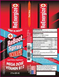 Label for Reboot Spray Energy