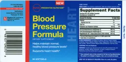 Label for Blood Pressure Formula