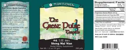 Label for The Great Pulse Teapills Sheng Mai Wan