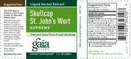 Label for Skullcap St. John's Wort Supreme