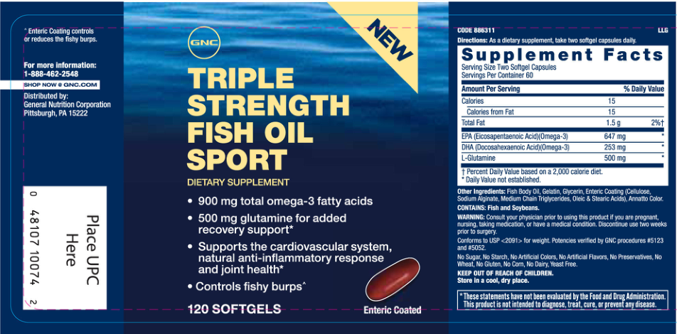 Label for Fish Oil Sport