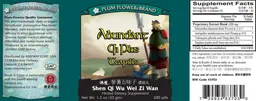 Label for Abundant Qi Plus Teapills