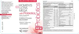 Label for Women's Ultra Mega With Probiotics