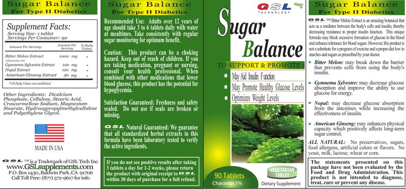 Sugar Balance