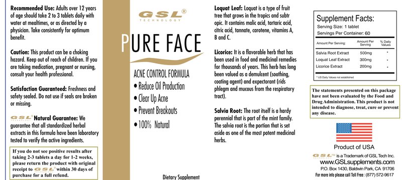 Pure Face Acne Control Formula