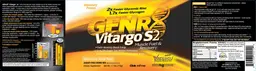 Label for Vitargo S2 Muscle Fuel & Recovery Natural Juicy Orange Flavor
