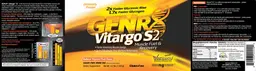 Label for Vitargo S2 Muscle Fuel & Recovery Natural Tropical Fruit Flavor