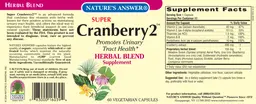 Label for Super Cranberry 2