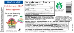 Label for E-Kid-Nacea Plus