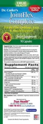 Label for Dr. Cutler's JointFlex Complete