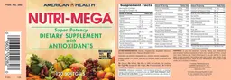 Label for Nutri-Mega