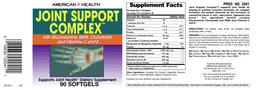 Label for Joint Support Complex