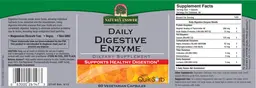 Label for Daily Digestive Enzyme