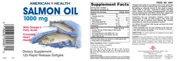 Label for Salmon Oil 1000 mg