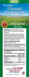 Label for Dr. Cutler's Ultimate Cholesterol Formula