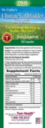 Label for Dr. Cutler's Ultimate Gallbladder Support