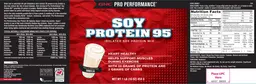 Label for Soy Protein 95 Vanilla