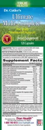 Label for Dr. Cutler's Ultimate Multi-Complete
