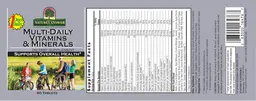 Label for Multi-Daily Vitamins & Minerals