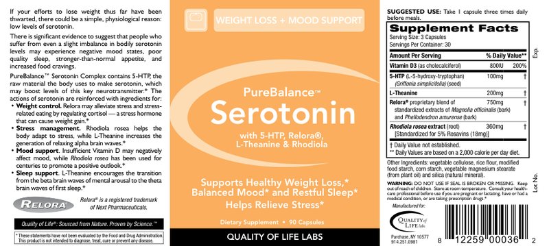 PureBalance Serotonin With 5-HTP, Relora