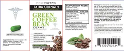 Label for Green Coffee Bean Extract
