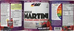 Label for Muscle Martini Mixed Berry Candy