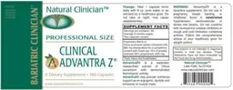 Label for Clinical Advantra Z