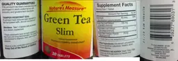 Label for Green Tea Slim