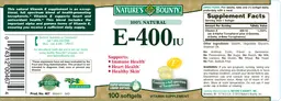 Label for E-400IU