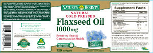 Natural Cold Pressed Flaxseed Oil 1000 m