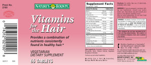 Vitamins For The Hair