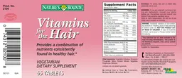 Label for Vitamins For The Hair