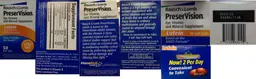 Label for PreserVision Lutein