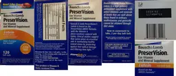 Label for PreserVision Lutein