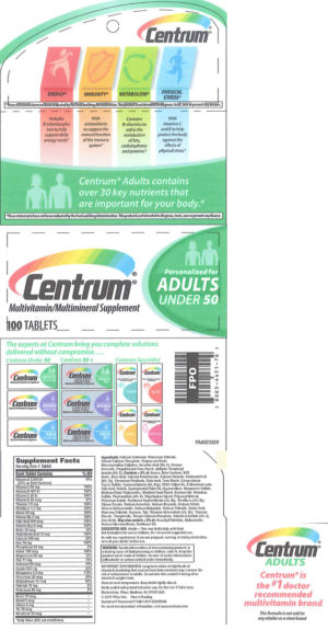 Centrum Adults Under 50